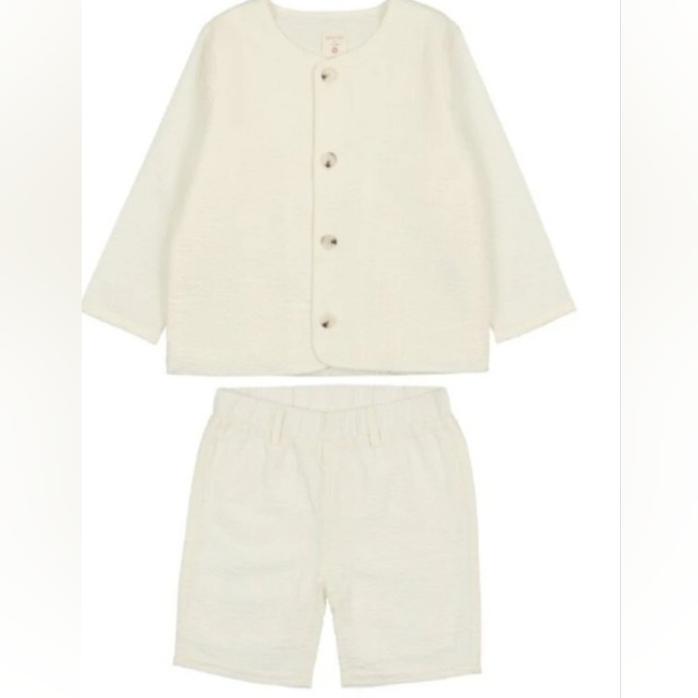 Lil Legs Analogie Seersucker 3 Piece Suit Size 7